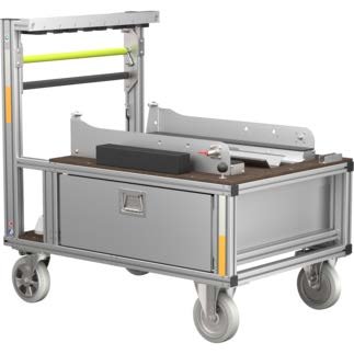 Carrito motobomba con accesorios